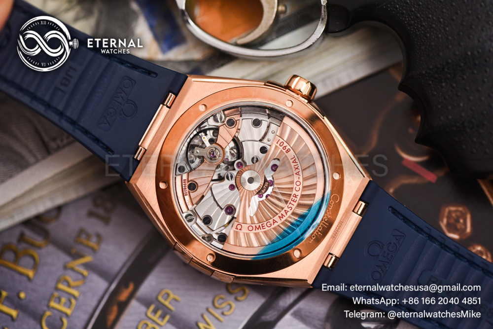 OMEGA - SUPER CLONE Constellation 41mm RG/LE Blue Dial VSF A8900