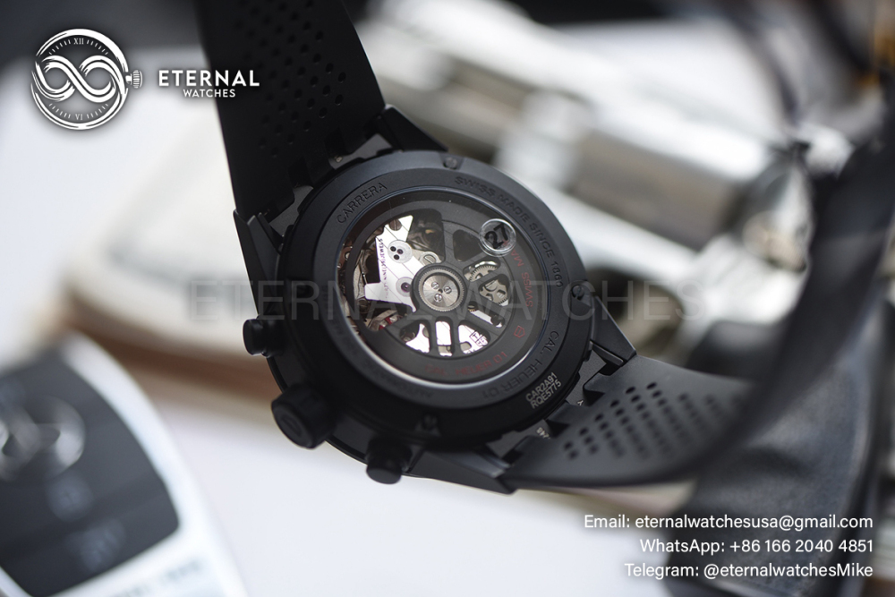 TAG HEURE - Carrera Caliber HEUER 01 Chronograph 43mm CER/CER Blk XF A1887