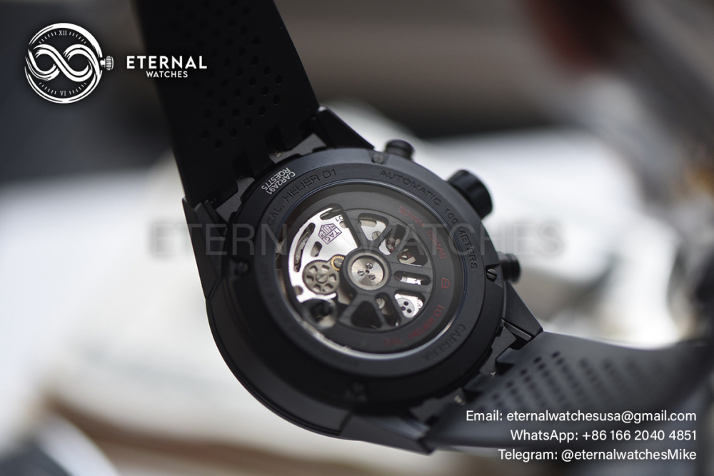 TAG HEURE - Carrera Caliber HEUER 01 Chronograph 43mm CER/CER Blk XF A1887