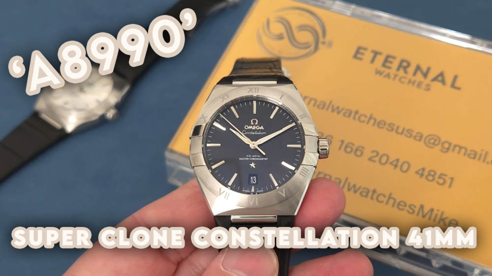 OMEGA - SUPER CLONE Constellation 41mm SS/LE Grey Textured Dial VSF A8900