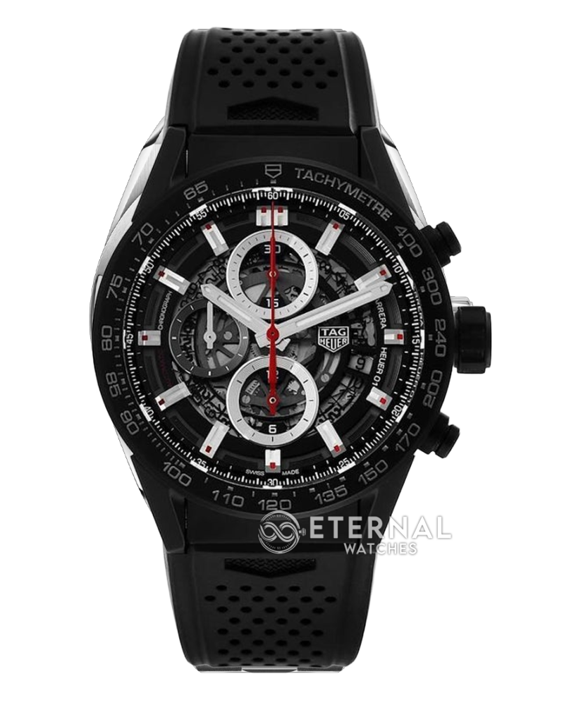 TAG HEURE - Carrera Caliber HEUER 01 Chronograph 43mm CER/CER Blk XF A1887
