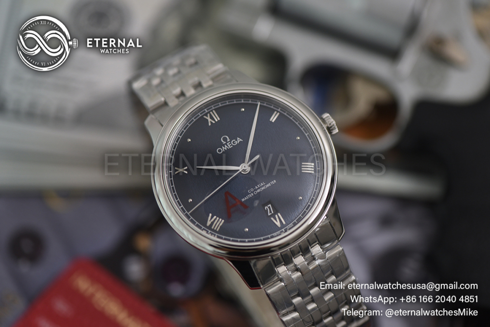 OMEGA - De Ville Prestige Date 40mm SS/SS Blue Dial VSF A8800