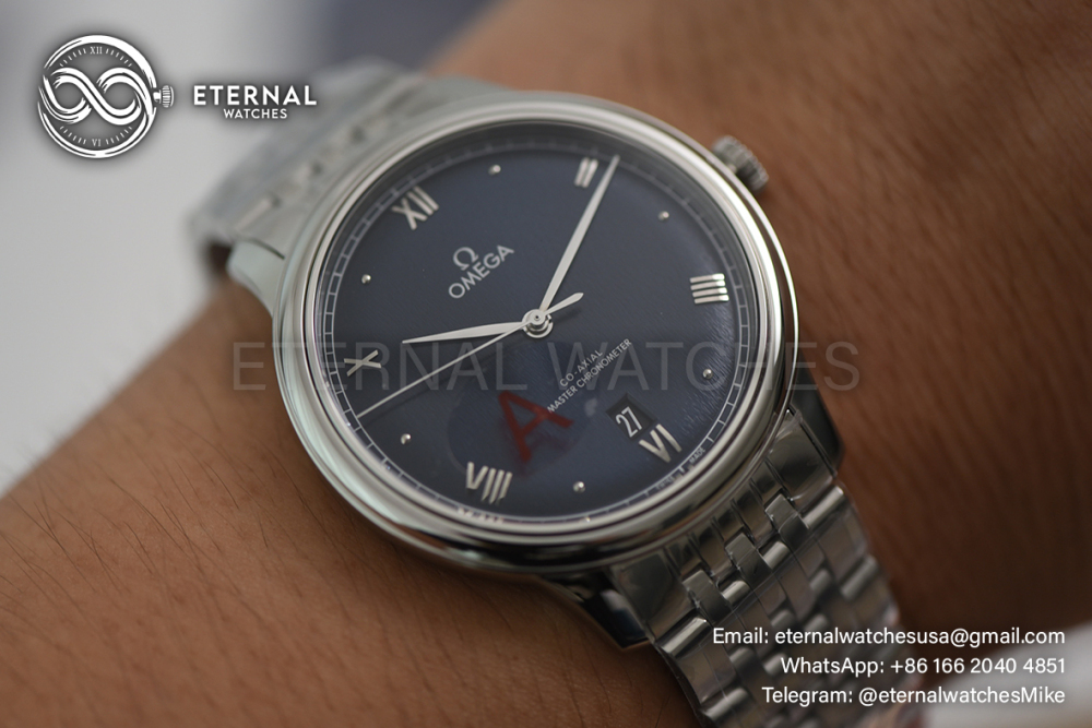 OMEGA - De Ville Prestige Date 40mm SS/SS Blue Dial VSF A8800