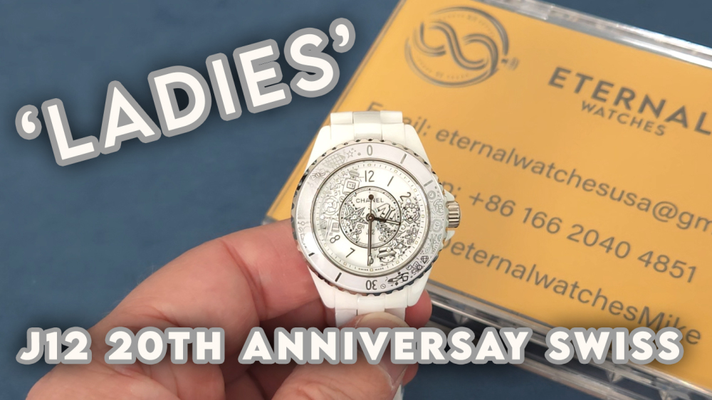 CHANEL - J12 Ladies 33mm 20th Anniversary Cer/Cer White/Num XF Swiss Quartz