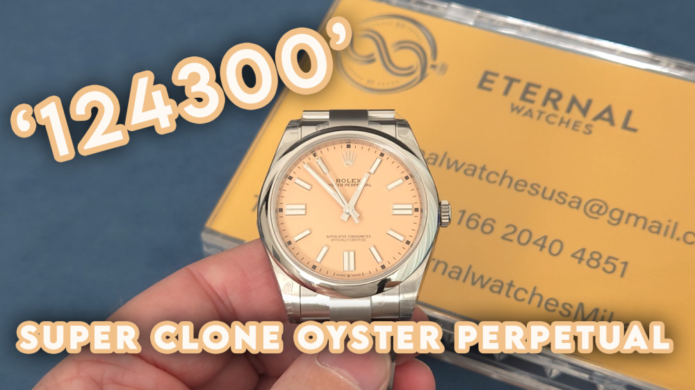 ROLEX - SUPER CLONE Oyster Perpetual 124300 41mm SS/SS Peach Dial VSF VS3230