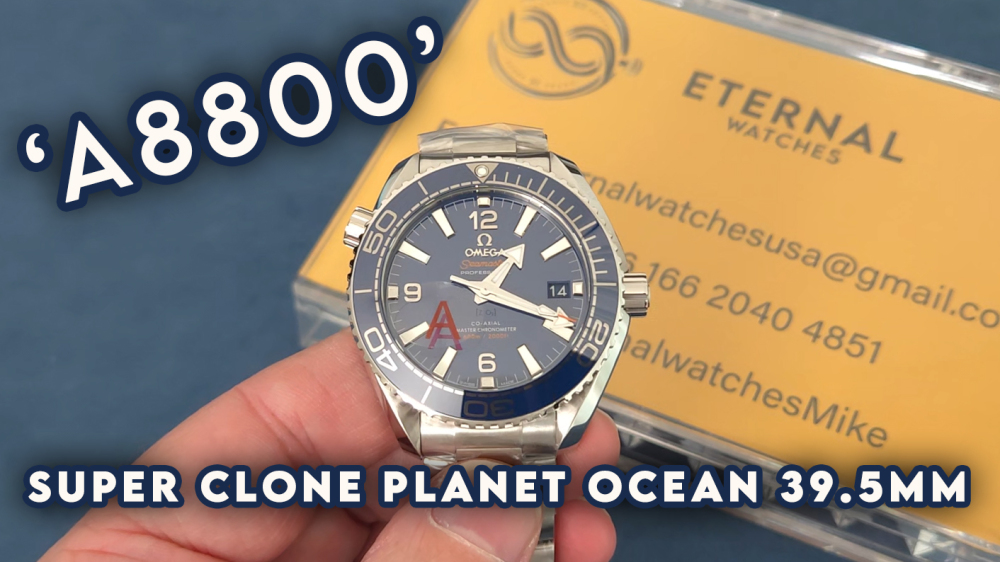 OMEGA - SUPER CLONE Planet Ocean 600m 39.5mm SS/SS Blue Dial VSF VS8800