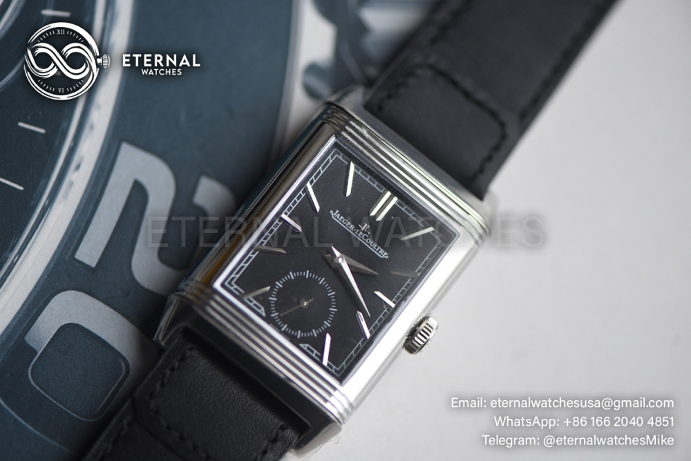 JAEGER-LECOULTRE - Reverso Tribute Small Seconds SS/LE Black MGF A854A