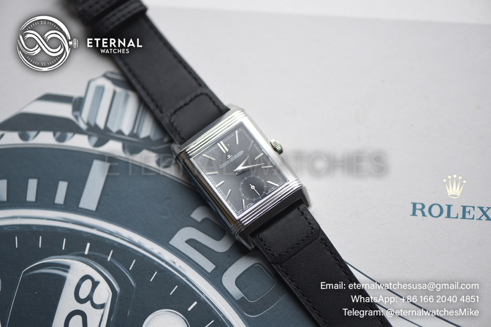JAEGER-LECOULTRE - Reverso Tribute Small Seconds SS/LE Black MGF A854A