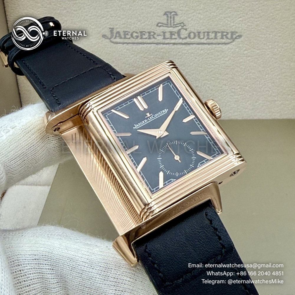 JAEGER-LECOULTRE - Reverso Tribute Small Seconds RG/LE Black MGF A854A