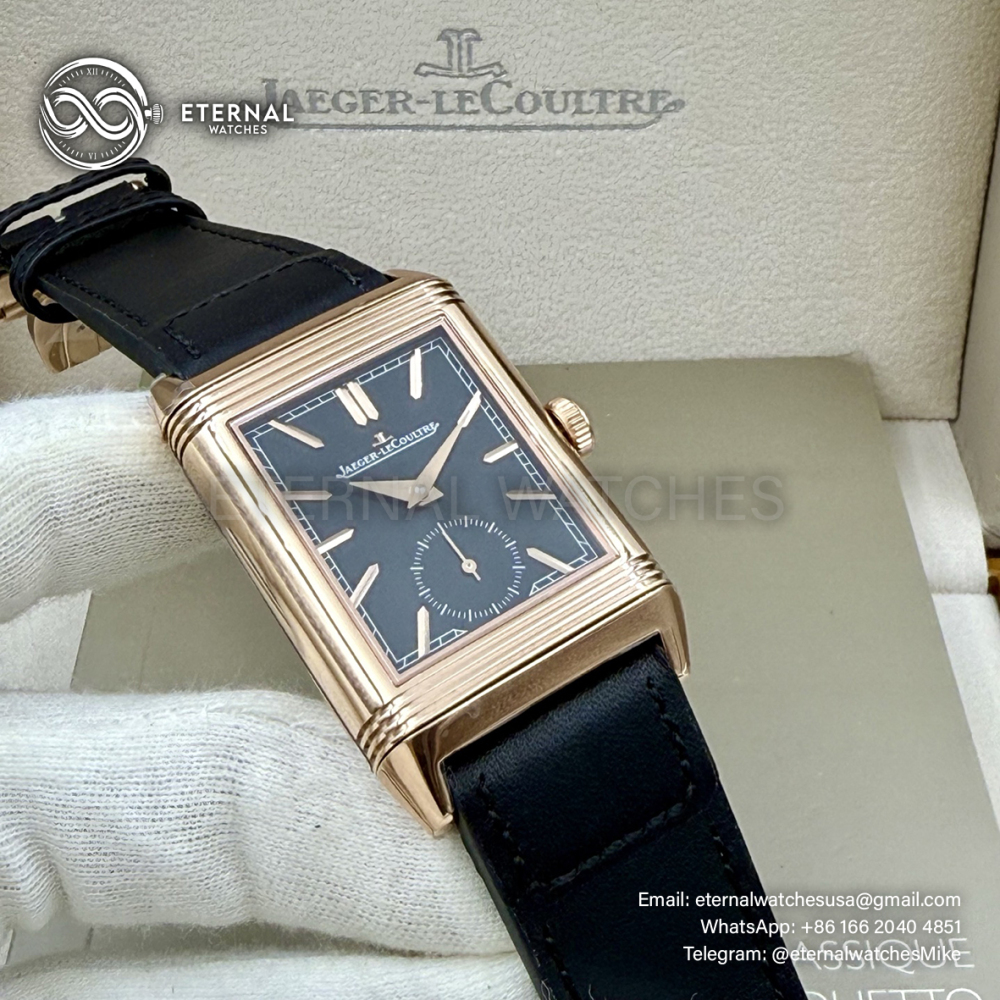JAEGER-LECOULTRE - Reverso Tribute Small Seconds RG/LE Black MGF A854A