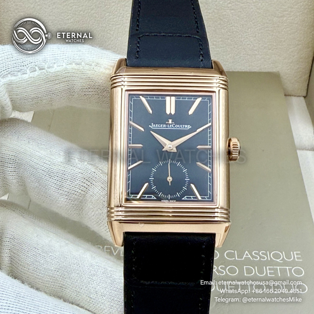 JAEGER-LECOULTRE - Reverso Tribute Small Seconds RG/LE Black MGF A854A