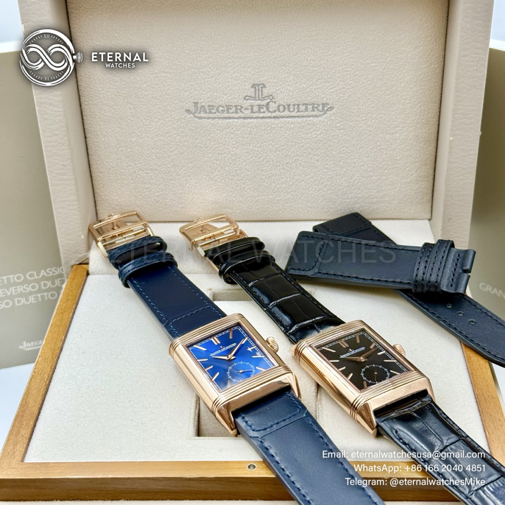 JAEGER-LECOULTRE - Reverso Tribute Small Seconds RG/LE Black MGF A854A