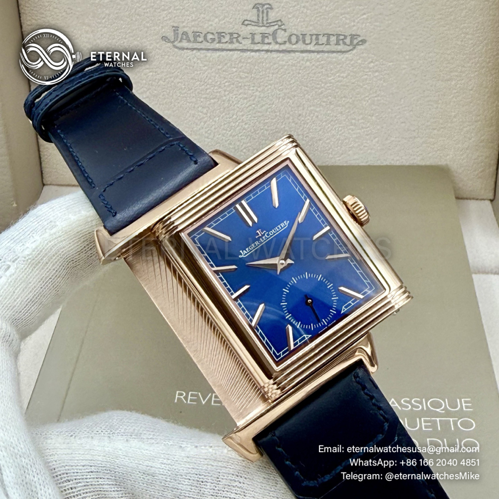 JAEGER-LECOULTRE - Reverso Tribute Small Seconds RG/LE Blue MGF A854A