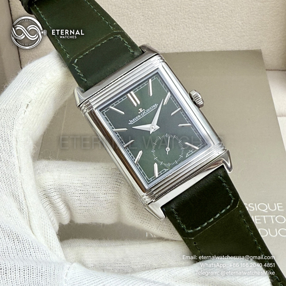 JAEGER-LECOULTRE - Reverso Tribute Small Seconds SS/LE Gtreen MGF A854A