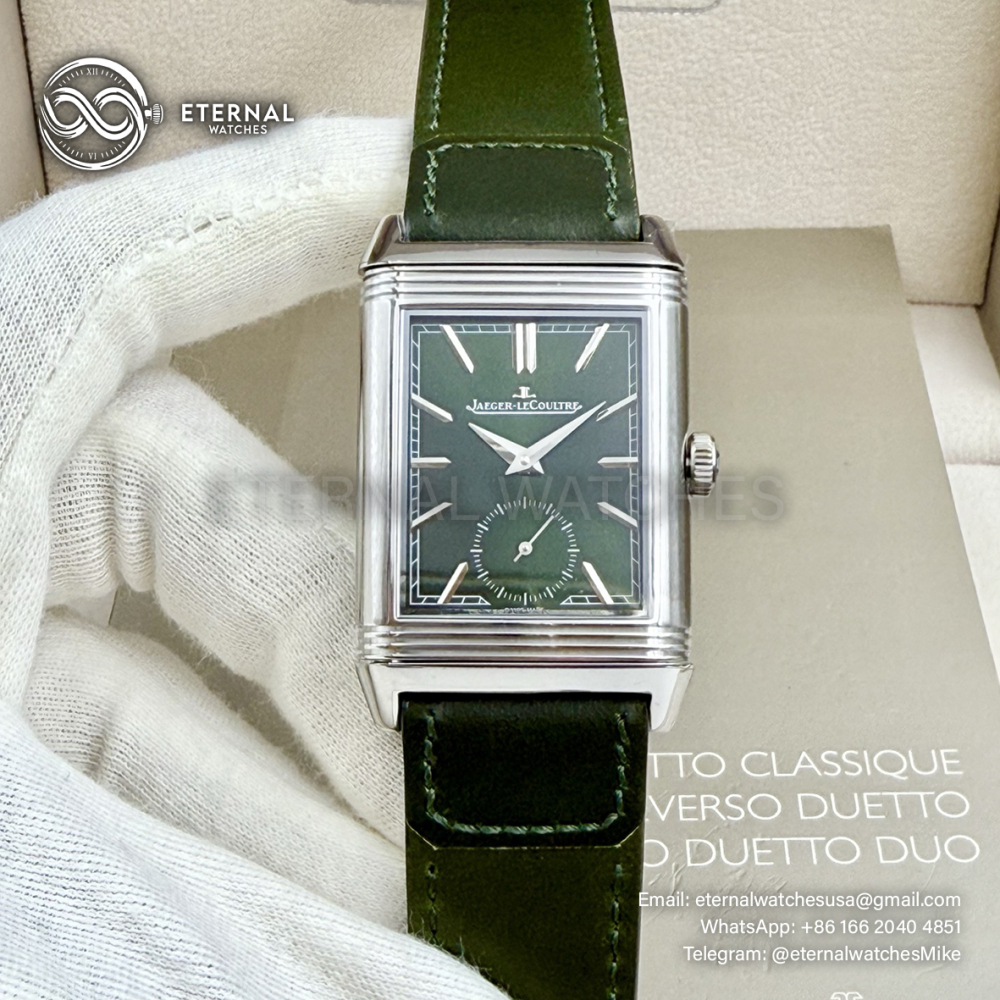 JAEGER-LECOULTRE - Reverso Tribute Small Seconds SS/LE Gtreen MGF A854A