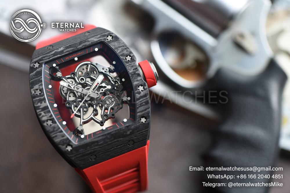 RICHARD MILLE - ETERNAL WATCHES ULTRA MOD 99.9% RM055 Bubba Watson NTPT Red