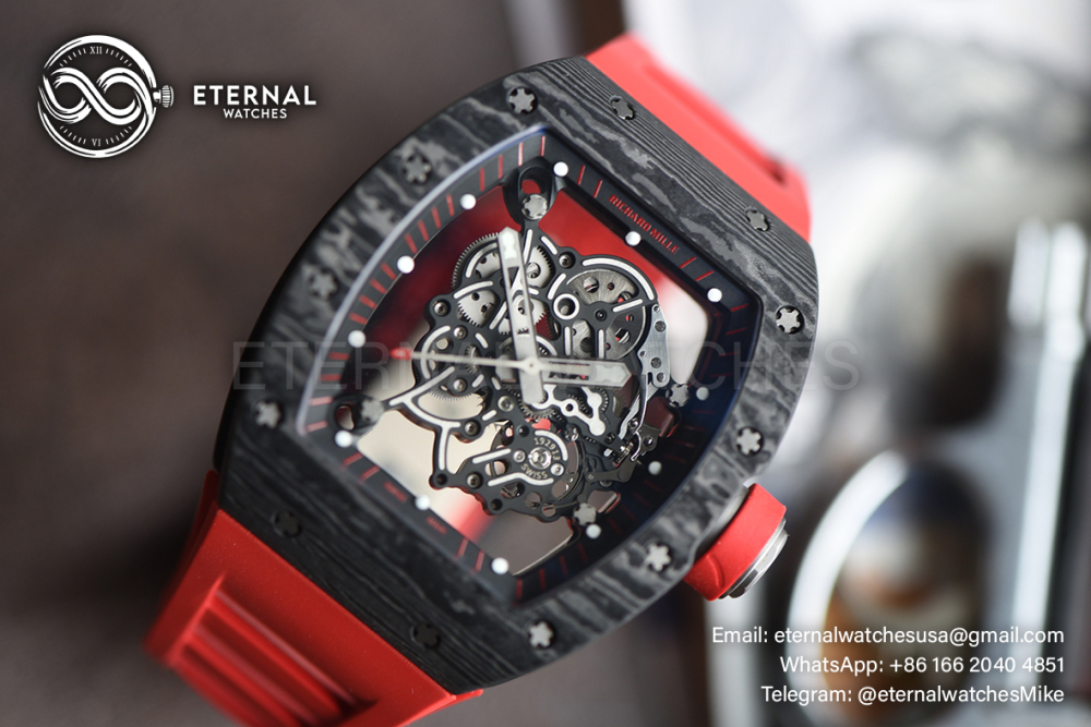 RICHARD MILLE - ETERNAL WATCHES ULTRA MOD 99.9% RM055 Bubba Watson NTPT Red
