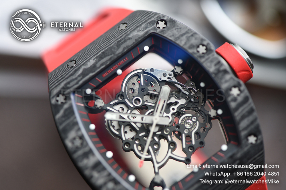 RICHARD MILLE - ETERNAL WATCHES ULTRA MOD 99.9% RM055 Bubba Watson NTPT Red