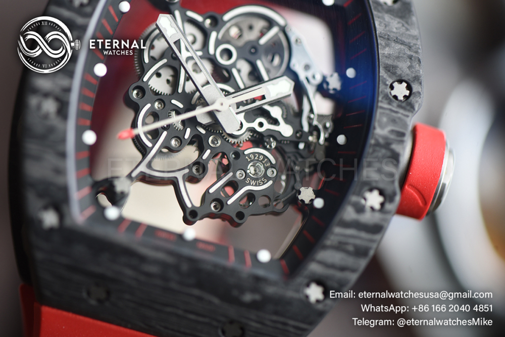 RICHARD MILLE - ETERNAL WATCHES ULTRA MOD 99.9% RM055 Bubba Watson NTPT Red