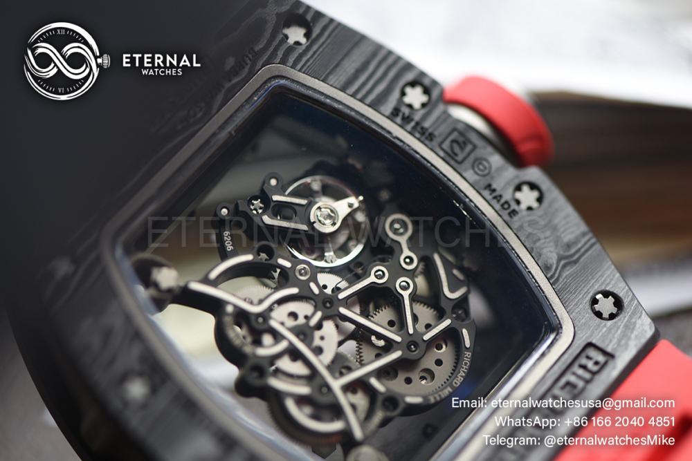 RICHARD MILLE - ETERNAL WATCHES ULTRA MOD 99.9% RM055 Bubba Watson NTPT Red