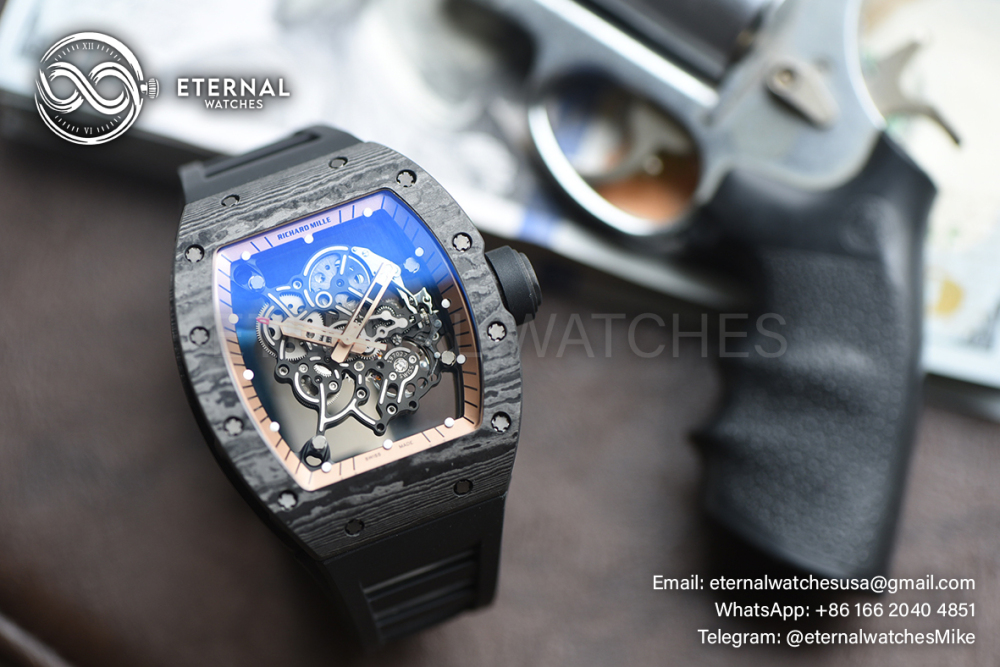 RICHARD MILLE - ETERNAL WATCHES ULTRA MOD 99.9% RM055 Bubba Watson NTPT Black