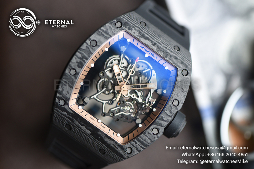 RICHARD MILLE - ETERNAL WATCHES ULTRA MOD 99.9% RM055 Bubba Watson NTPT Black