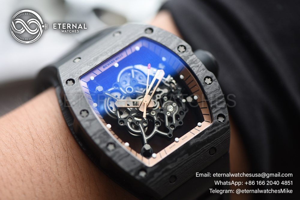 RICHARD MILLE - ETERNAL WATCHES ULTRA MOD 99.9% RM055 Bubba Watson NTPT Black