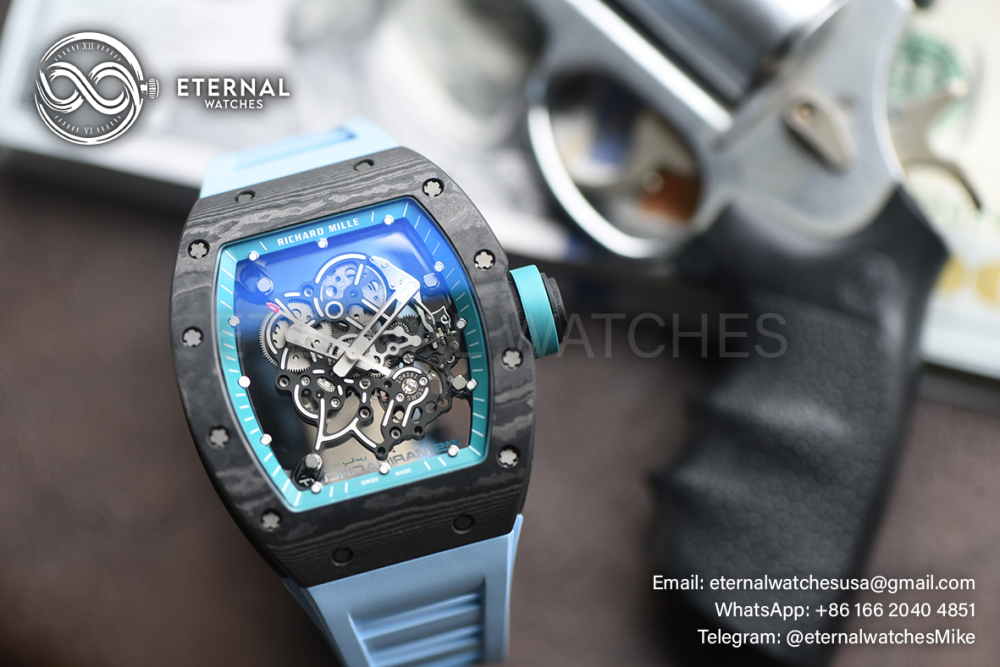 RICHARD MILLE - ETERNAL WATCHES ULTRA MOD 99.9% RM055 Bubba Watson NTPT Blue