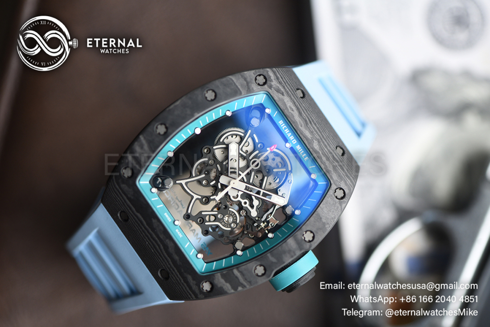 RICHARD MILLE - ETERNAL WATCHES ULTRA MOD 99.9% RM055 Bubba Watson NTPT Blue
