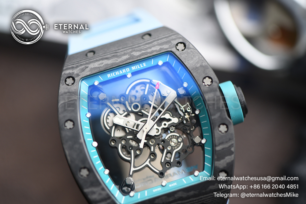 RICHARD MILLE - ETERNAL WATCHES ULTRA MOD 99.9% RM055 Bubba Watson NTPT Blue