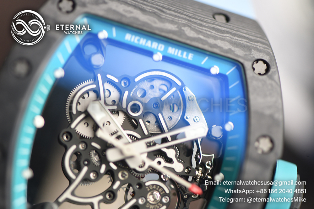 RICHARD MILLE - ETERNAL WATCHES ULTRA MOD 99.9% RM055 Bubba Watson NTPT Blue