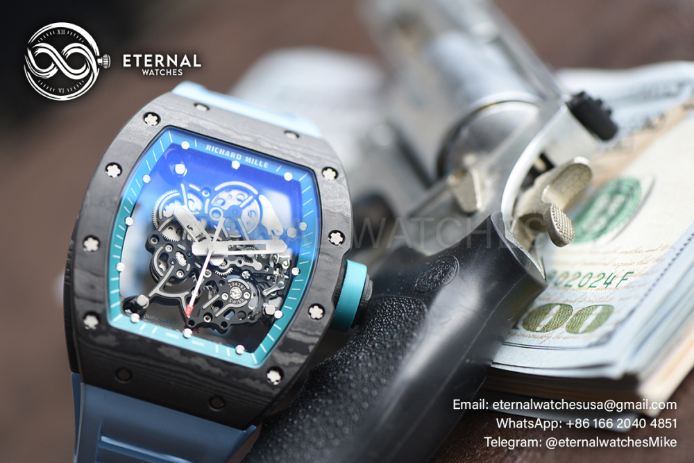 RICHARD MILLE - ETERNAL WATCHES ULTRA MOD 99.9% RM055 Bubba Watson NTPT Blue
