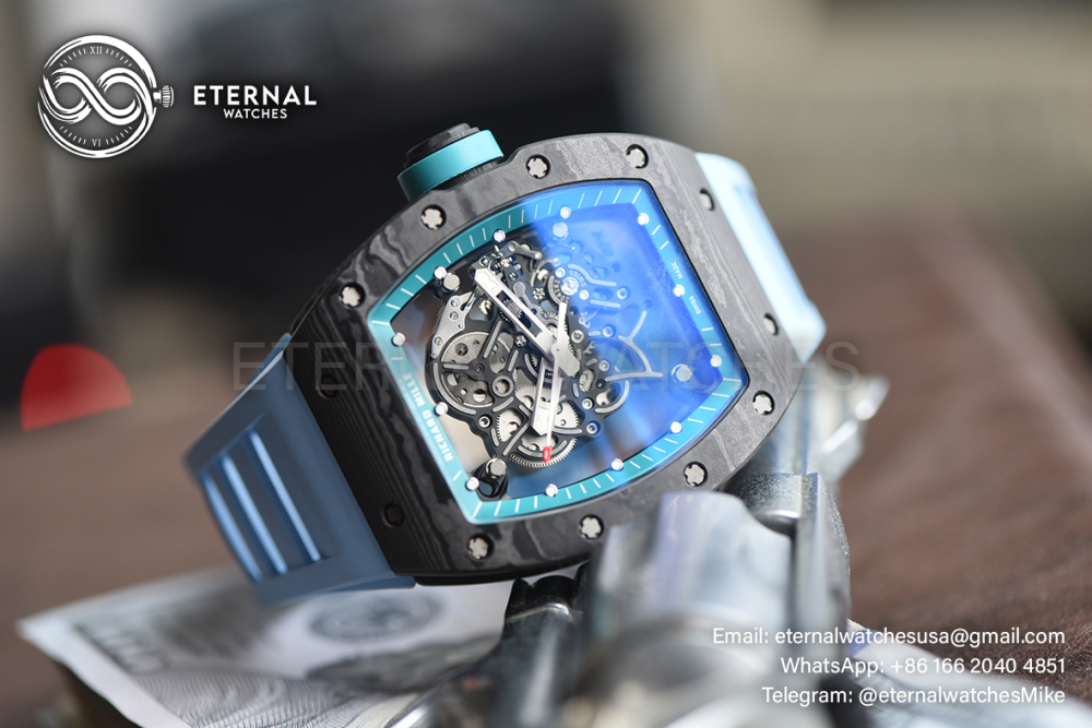 RICHARD MILLE - ETERNAL WATCHES ULTRA MOD 99.9% RM055 Bubba Watson NTPT Blue