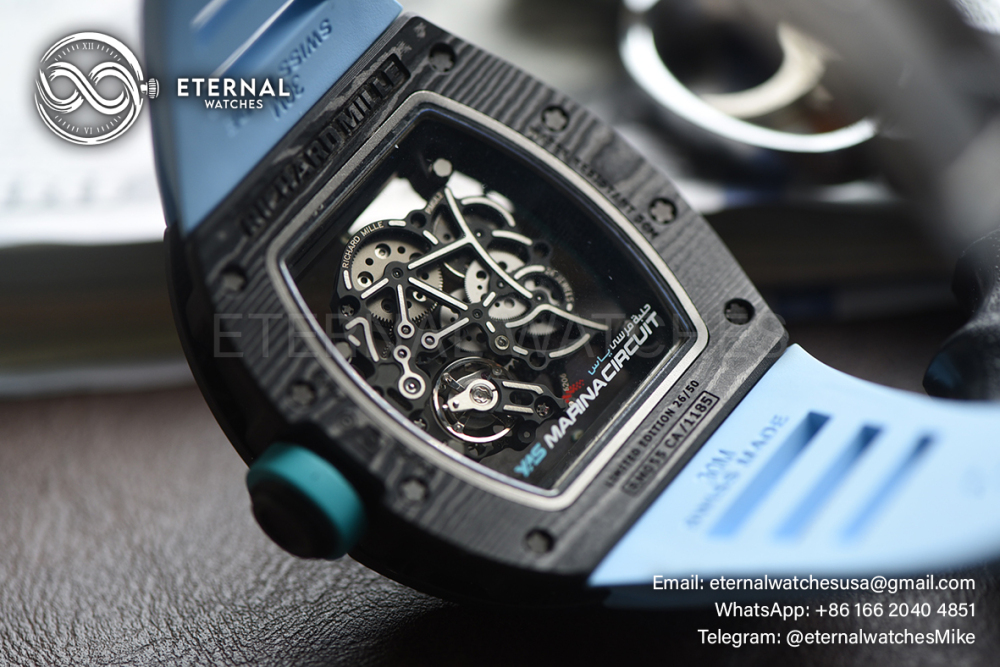 RICHARD MILLE - ETERNAL WATCHES ULTRA MOD 99.9% RM055 Bubba Watson NTPT Blue