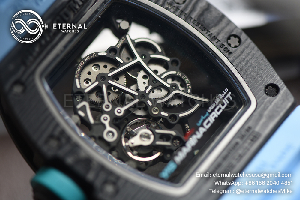 RICHARD MILLE - ETERNAL WATCHES ULTRA MOD 99.9% RM055 Bubba Watson NTPT Blue