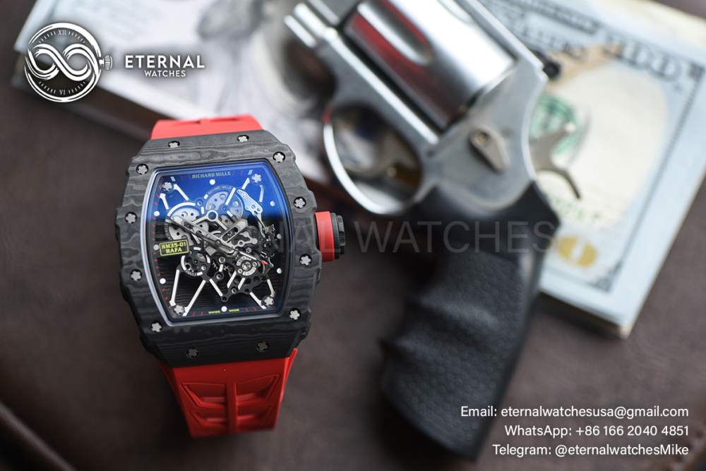 RICHARD MILLE - ETERNAL WATCHES ULTRA MOD 99.9% RM35-01 Black NTPT