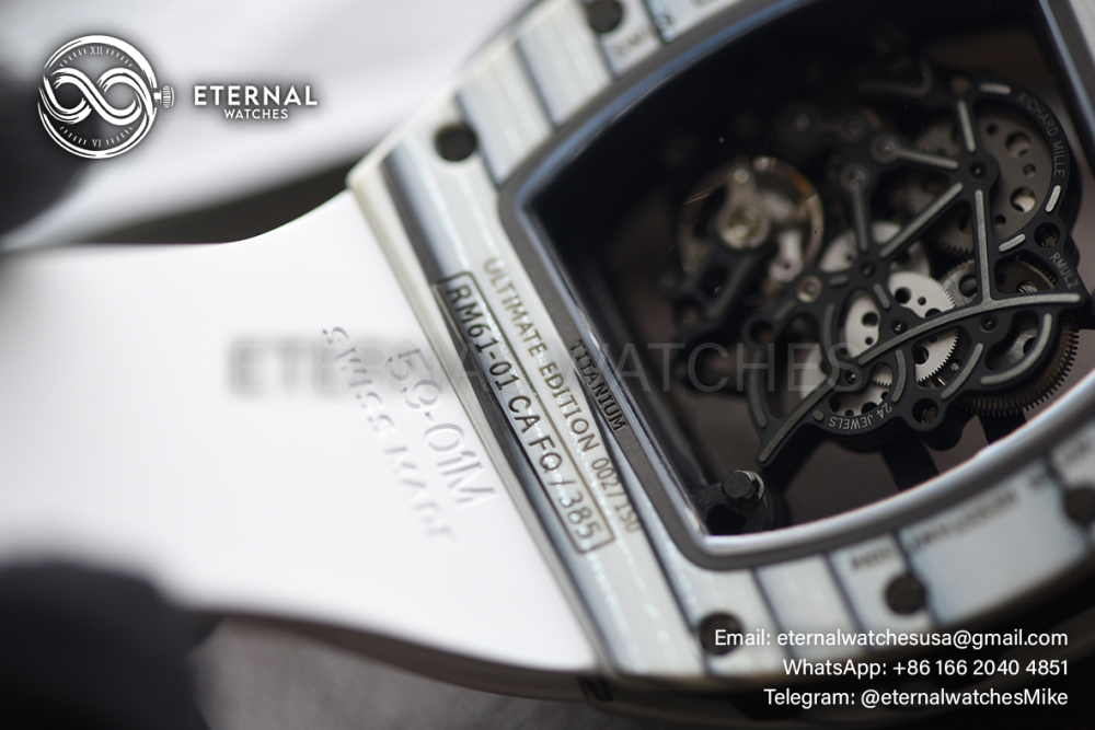 RICHARD MILLE - ETERNAL WATCHES ULTRA MOD 99% RM61-01 White NTPT