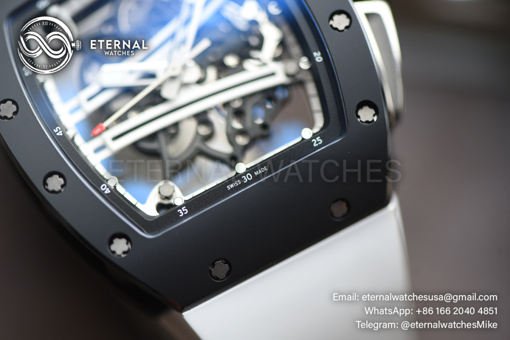 RICHARD MILLE - ETERNAL WATCHES ULTRA MOD 99% RM35-01 Black Ceramic White