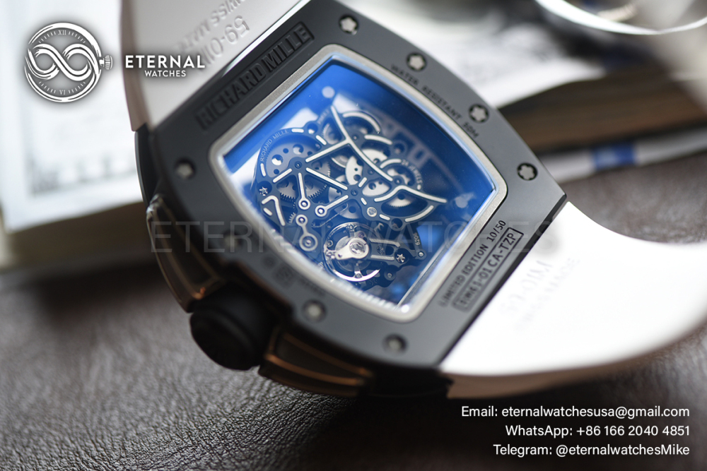 RICHARD MILLE - ETERNAL WATCHES ULTRA MOD 99% RM35-01 Black Ceramic White
