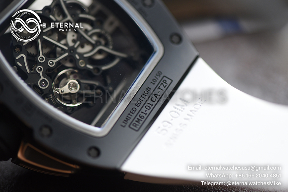 RICHARD MILLE - ETERNAL WATCHES ULTRA MOD 99% RM35-01 Black Ceramic White