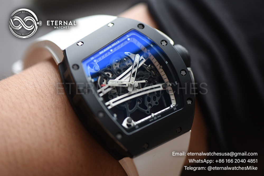RICHARD MILLE - ETERNAL WATCHES ULTRA MOD 99% RM61-01 Black Ceramic White