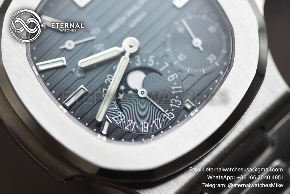 PATEK PHILIPPE - SUPER CLONE Nautilus 40mm 5712 SS/SS Blue/Stk UMI A240