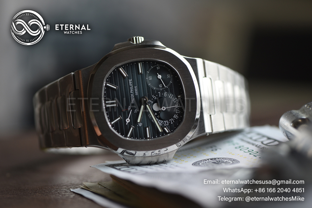 PATEK PHILIPPE - SUPER CLONE Nautilus 40mm 5712 SS/SS Blue/Stk UMI A240
