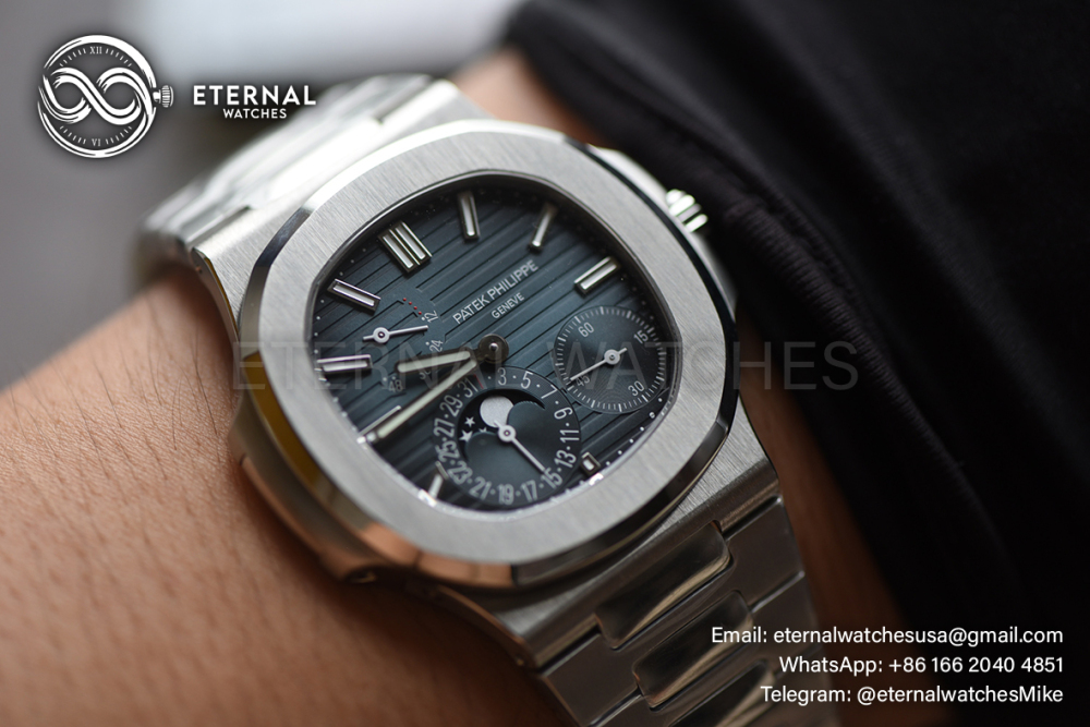 PATEK PHILIPPE - SUPER CLONE Nautilus 40mm 5712 SS/SS Blue/Stk UMI A240
