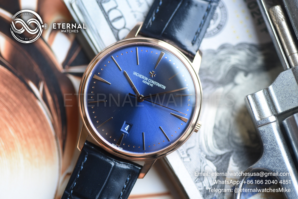 VACHERON CONSTANTIN - Patrimony 81180 RG/LE Blue Dial KZF MY9015