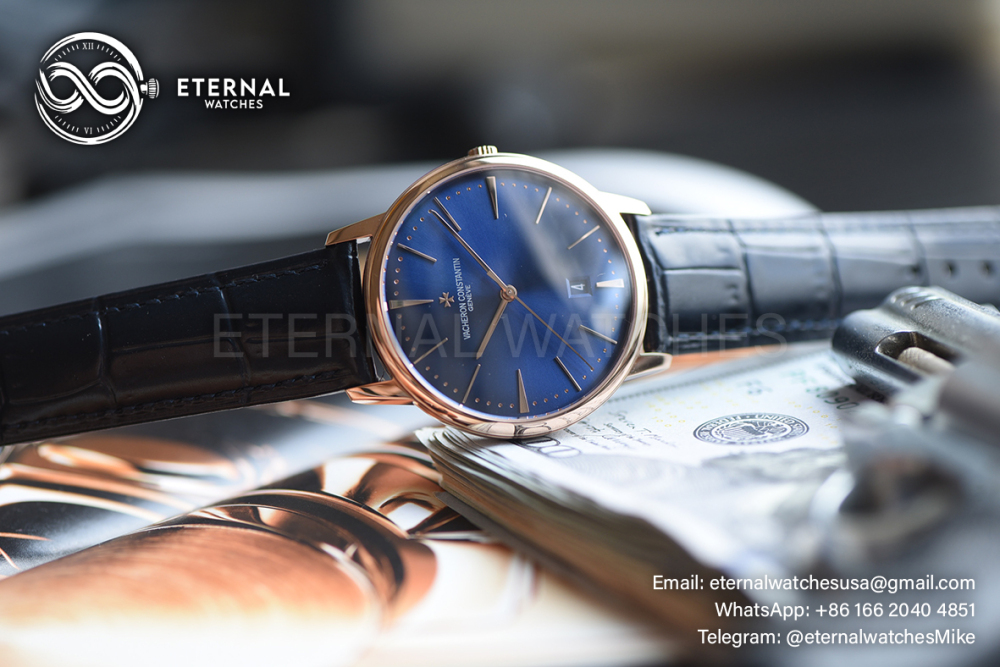 VACHERON CONSTANTIN - Patrimony 81180 RG/LE Blue Dial KZF MY9015