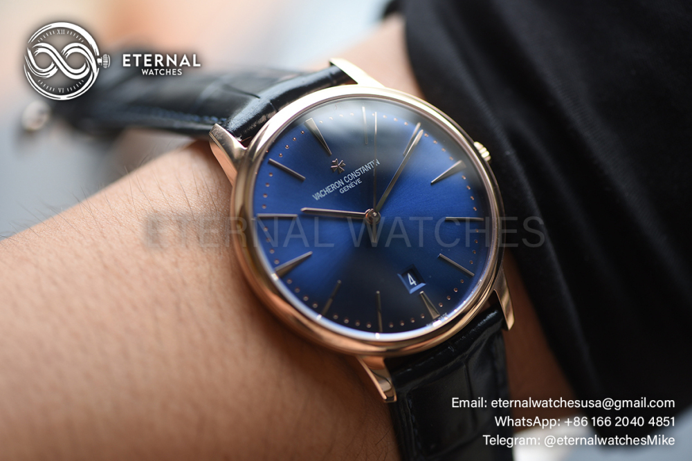 VACHERON CONSTANTIN - Patrimony 81180 RG/LE Blue Dial KZF MY9015