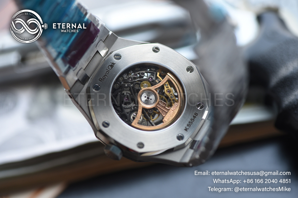 AUDEMARS PIGUET - SUPER CLONE Royal Oak 15407 41mm SS/SS Skeleton Dial DDF SA3132