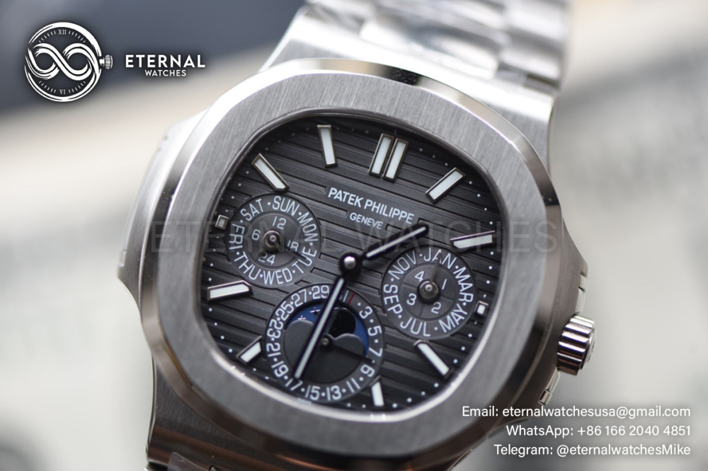 PATEK PHILIPPE - Nautilus 40mm 5740 SS/SS Grey/Stk TWF A240