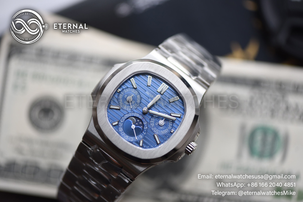 PATEK PHILIPPE - Nautilus 40mm 5740 SS/SS Blue/Stk TWF A240
